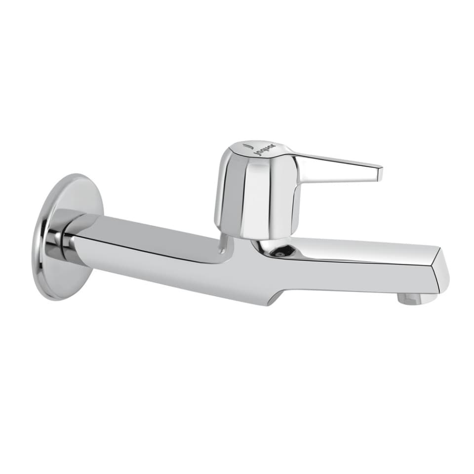 Jaquar Long Body Bib Cock with Wall Flange, COP-CHR-107NPM
