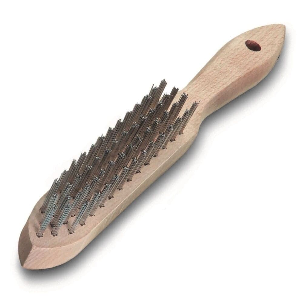 Generic 6 Row Wood Handle Steel Wire brush