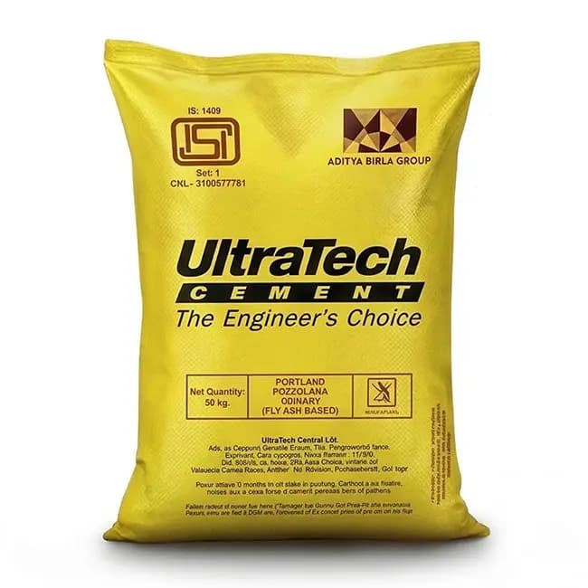 Ultratech PPC Cement Bag, 50 Kg