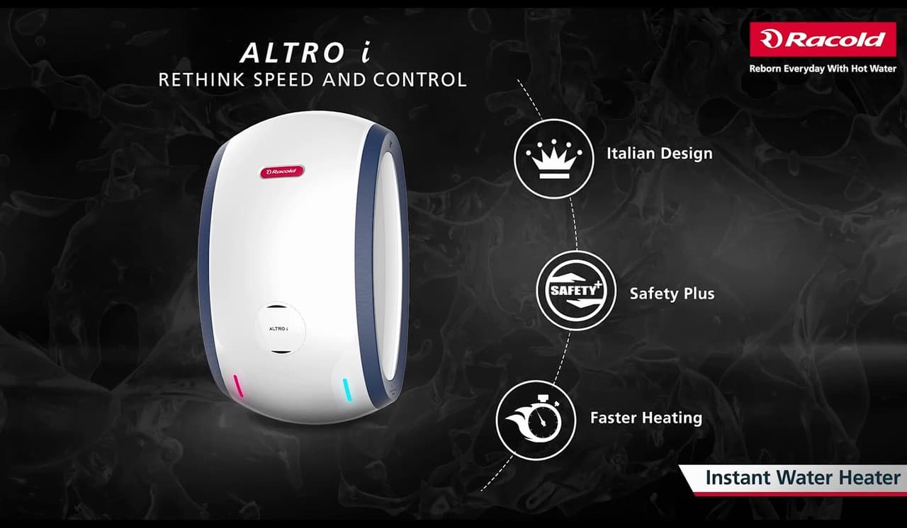 Racold ALTROì Vertical Electric Instant Geyser, 3KW - View 3