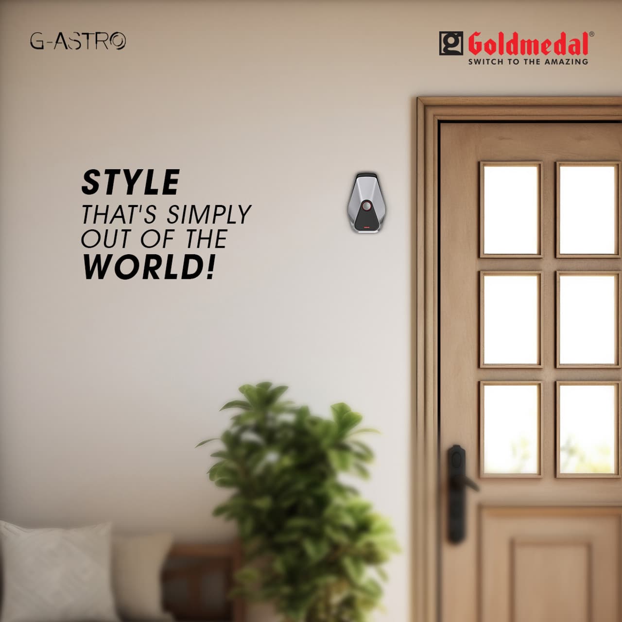 Goldmedal G - Astro Polyphonic Door Bell (18 Tunes), White, 204066WHIT - View 4