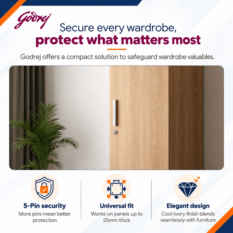 Godrej 2575 Nuvo Drawer Lock - View 5