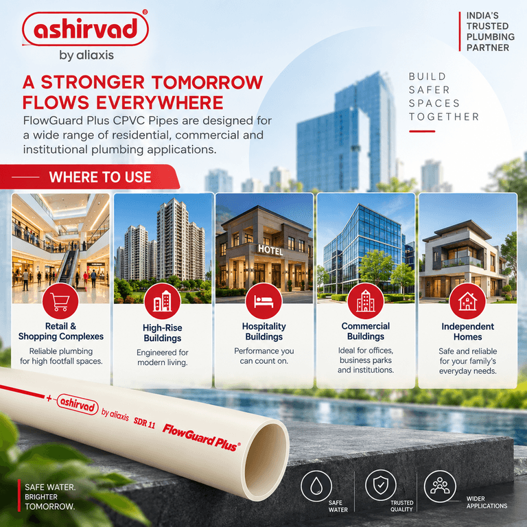 Ashirvad FlowGuard Plus CPVC Pipe- SDR-11, 5 Mtr - View 3