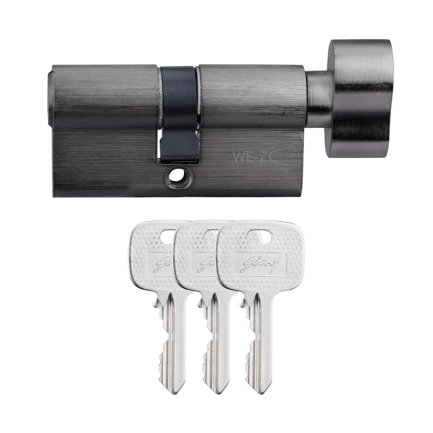Godrej 3953 Matte Black Nickel Finish Cylinder-1CK 60mm