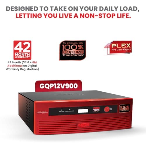 Exide GQP - GQP12V900 900VA Sinewave Inverter - View 4