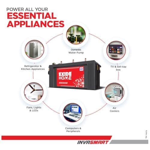 Exide Invasmart 12V Tubular Inverter Battery - View 5