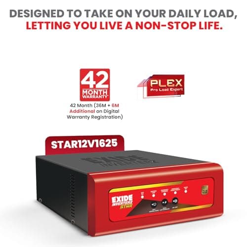 Exide Star STAR12V1625 1625VA Pure Sine Wave Inverter - View 4