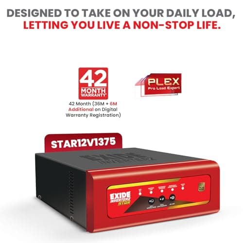 Exide Star STAR12V1375 1375VA Pure Sine Wave Inverter - View 4