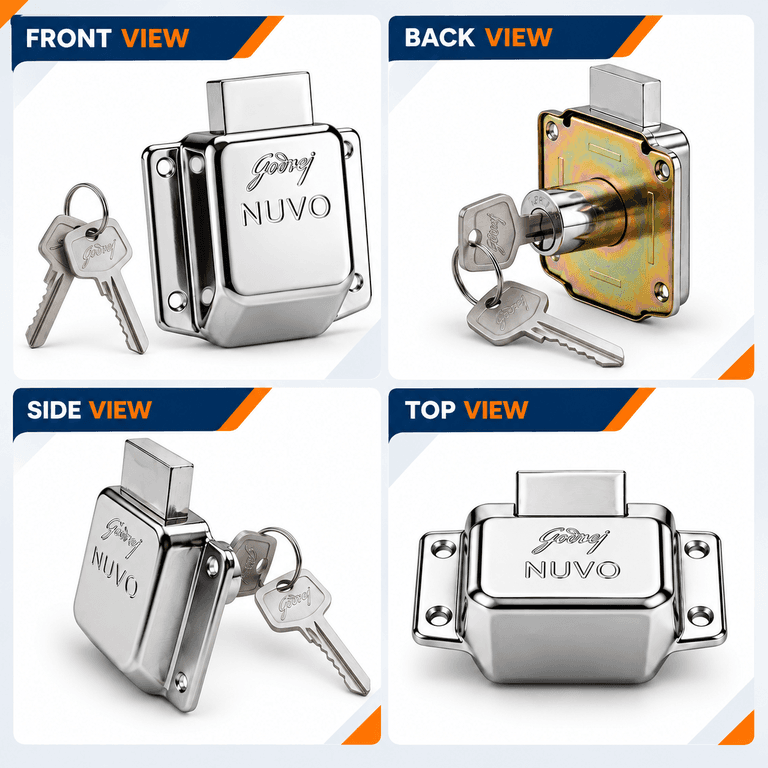 Godrej 4376 Nuvo Multipurpose Lock - View 3
