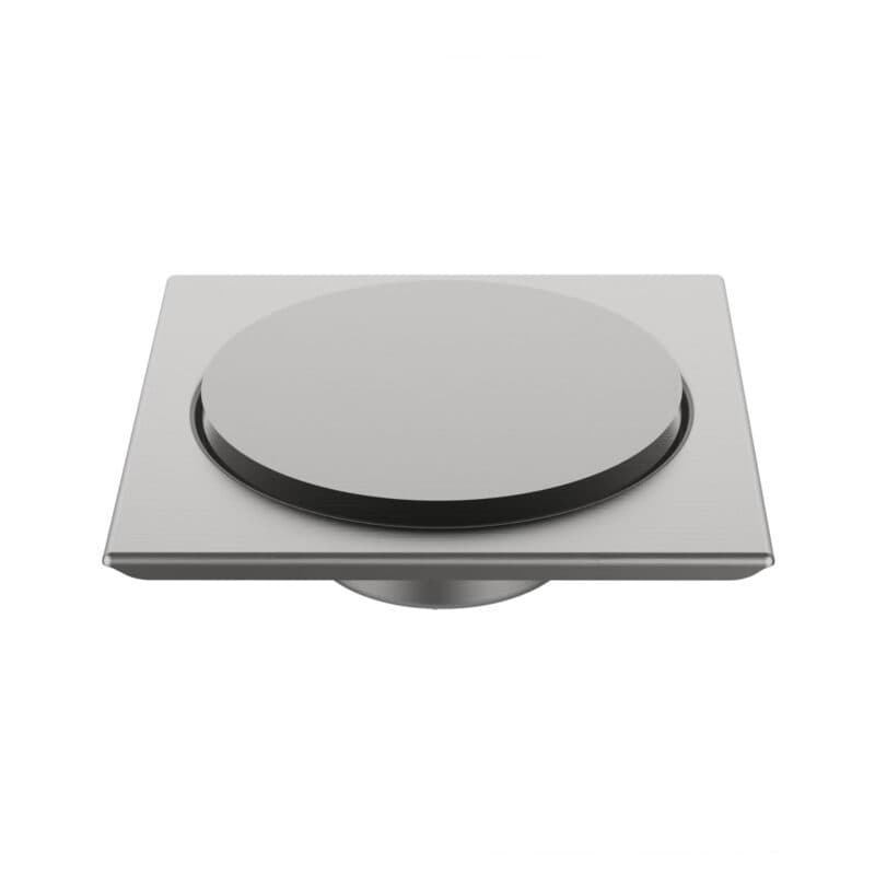 Viking Flat Pop-Up Square Floor Drain, 5x5 inch