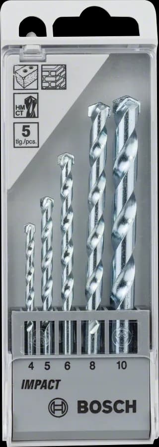 Bosch CYL-1 5Pcs Masonry Drill Bit Set, 2608590090
