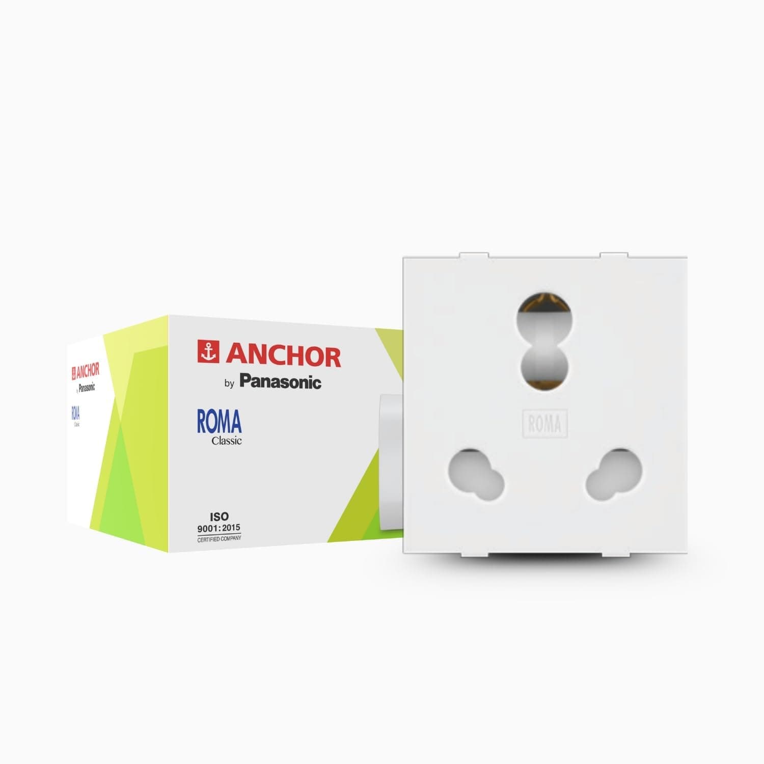 Anchor by Panasonic Roma Classic 6A/16A Twin Socket, White