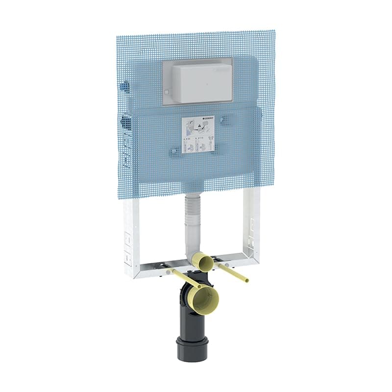 Geberit Alpha Kombifix Half Frame Concealed Flush Tank, 110.121.00.1