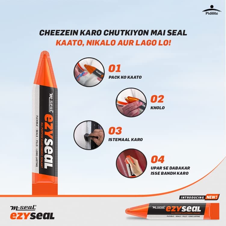 M-Seal Pidilite M-Seal Ezyseal All Purpose Elastomeric Sealant 85g - View 3