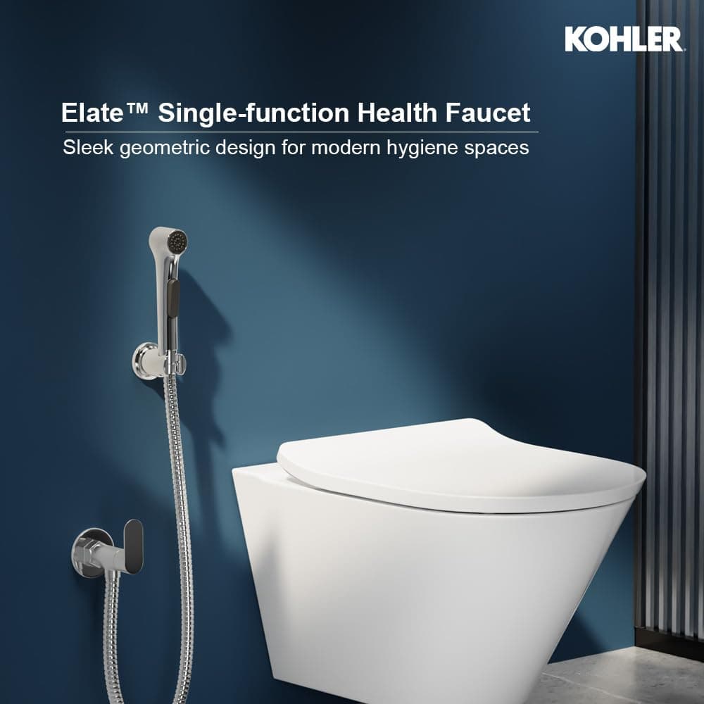 Kohler Elate Single-Function Health Faucet With Hose & Bracket, 97258IN-CP - View 2
