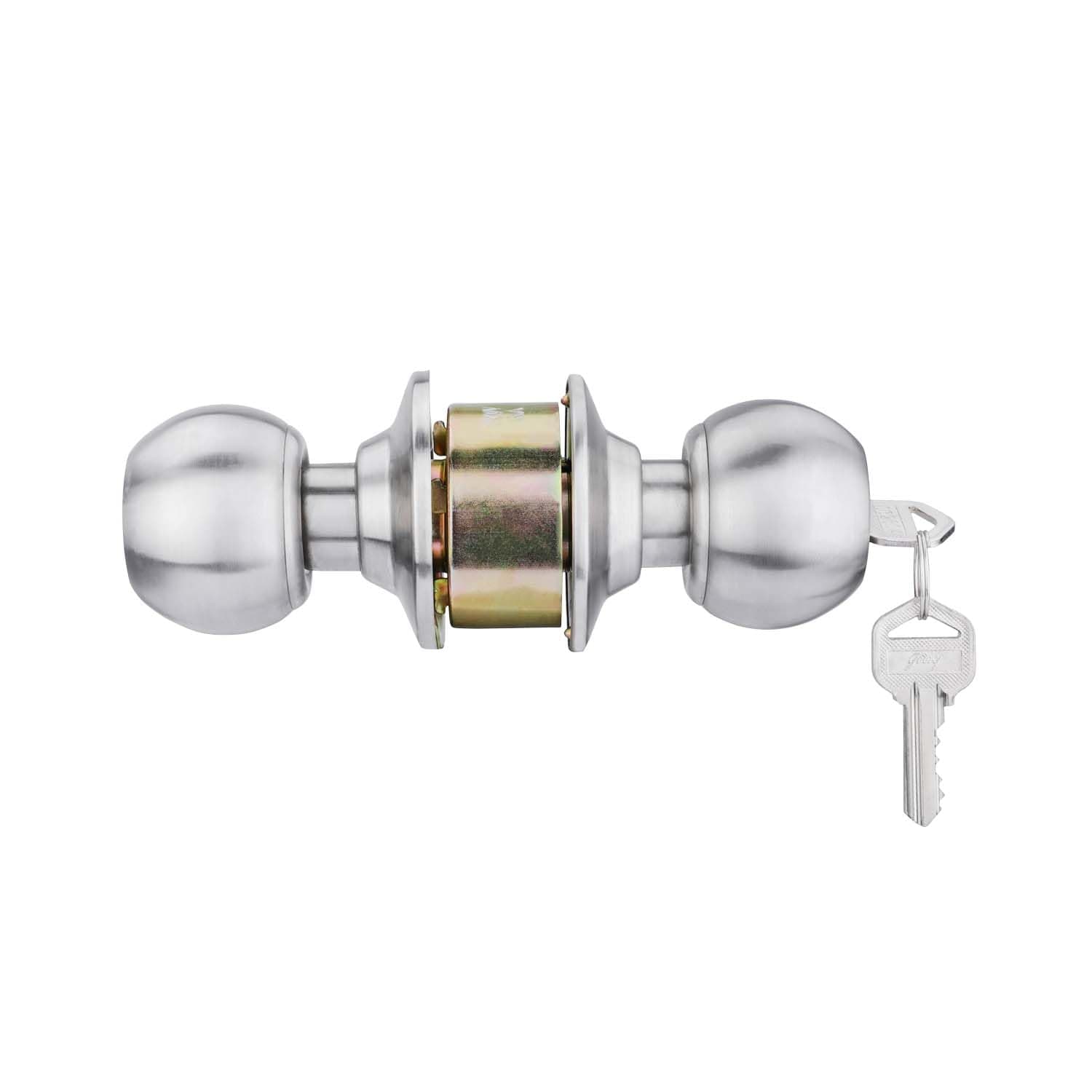 Godrej 5808 SS Matte Cylindrical Knob Lock With Key - View 2