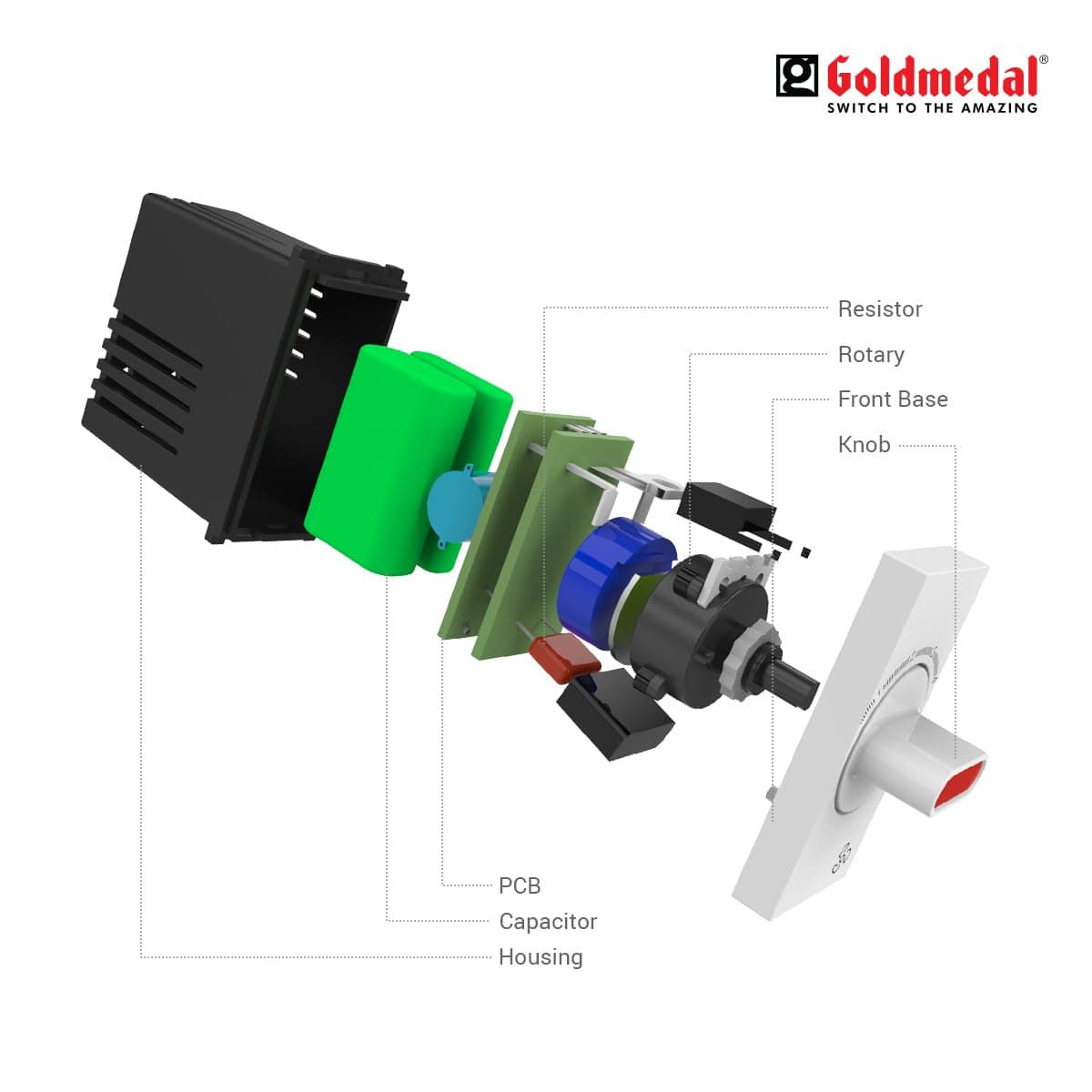 Goldmedal Air 5 Step 2M Fan Regulator - View 2