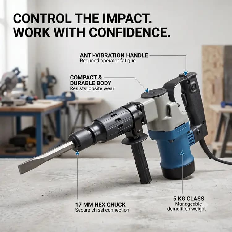 Dongcheng 1400W Demolition Hammer, DZG06-6S - View 3