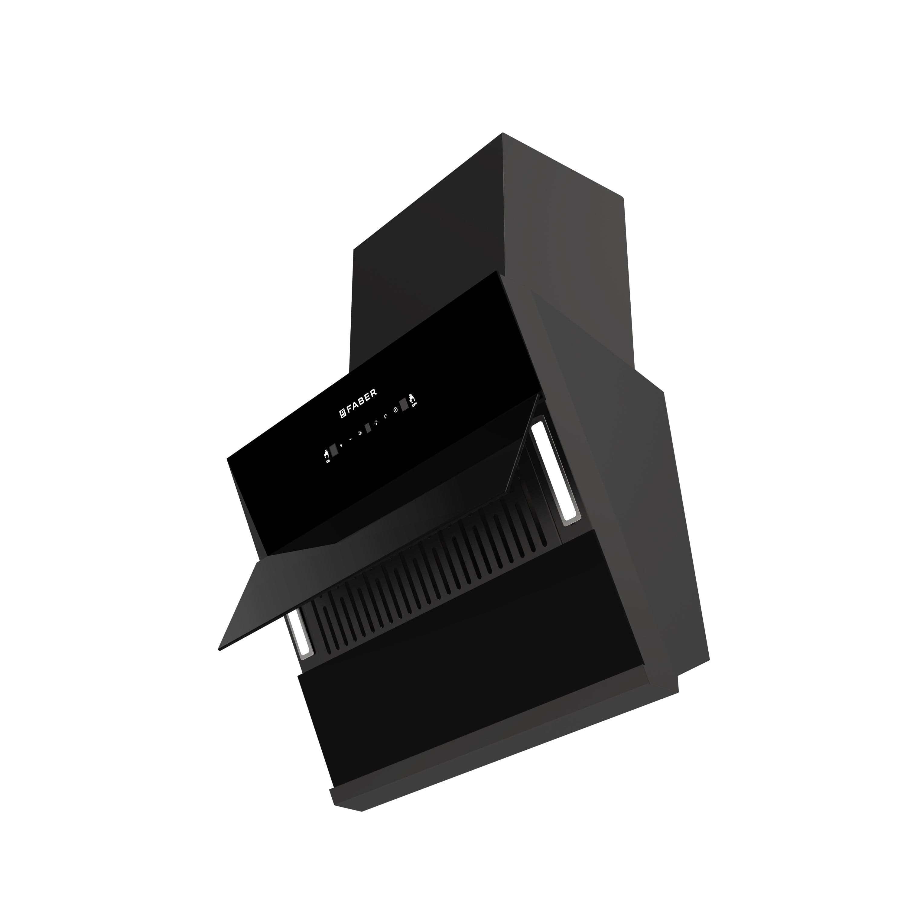 Faber Hood Glory Black BLDC Autoclean Filterless Wall Mounted V-Shape Chimney - View 2