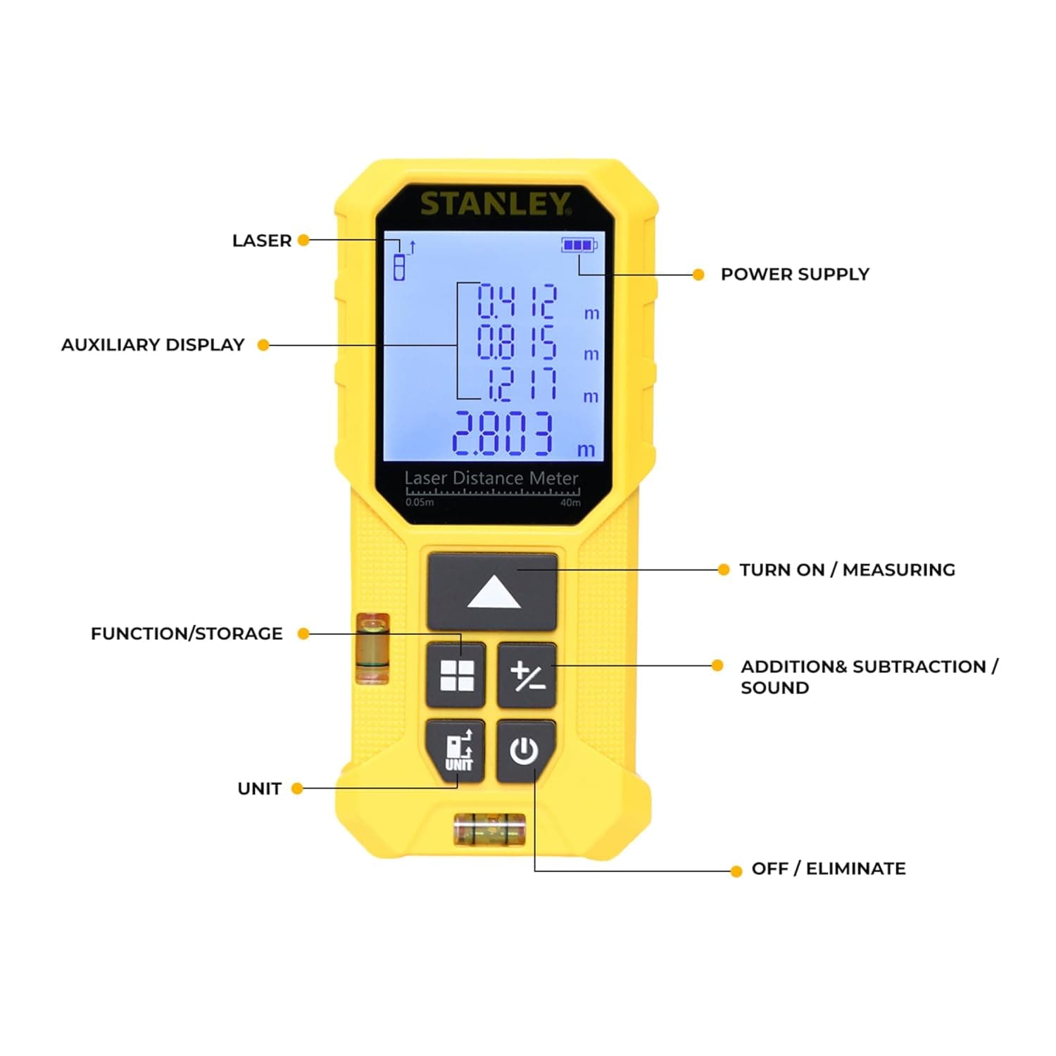 Stanley Stht77801-A 40 meter Professional Laser Distance Meter - View 3