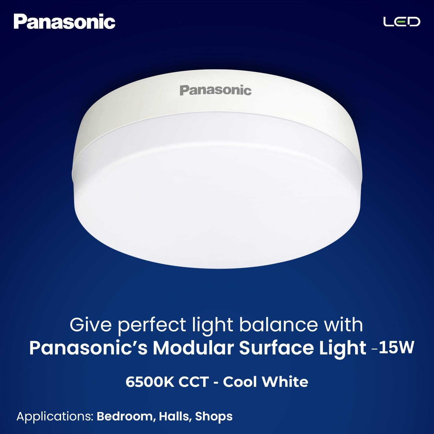 Panasonic Twist & Fit Surface LED Down Light - View 5