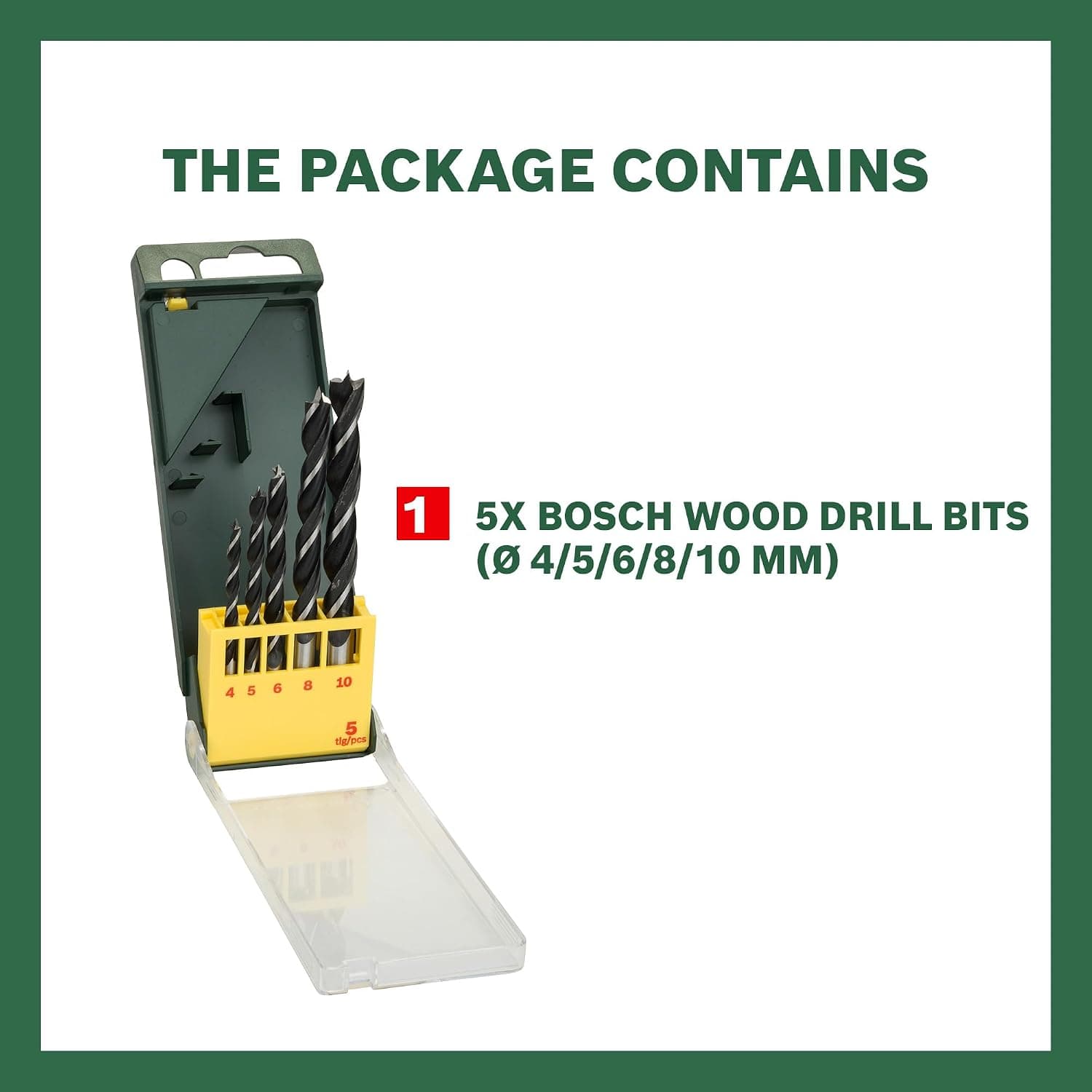 Bosch 5Pcs Wooden Drill Bit Set, 2607019440 - View 3