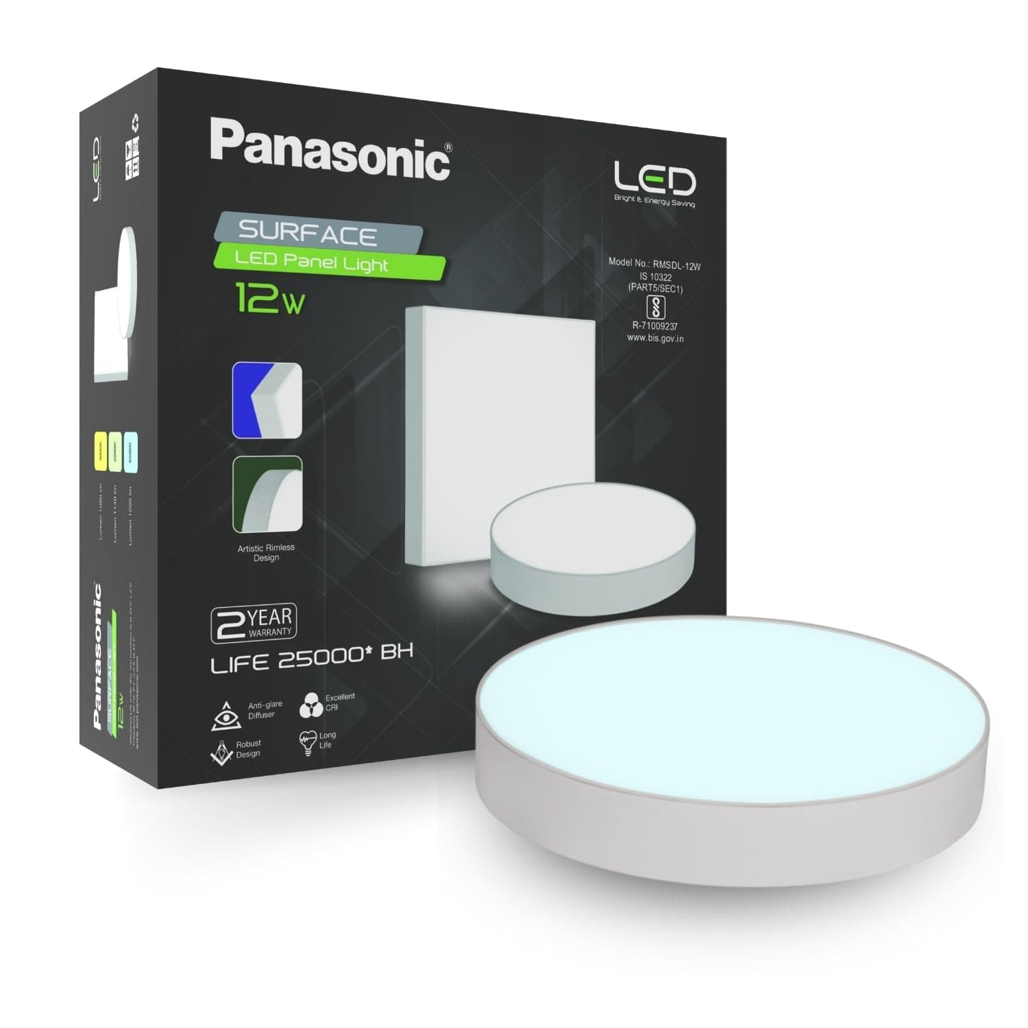 Panasonic Rimless Surface Panel Light