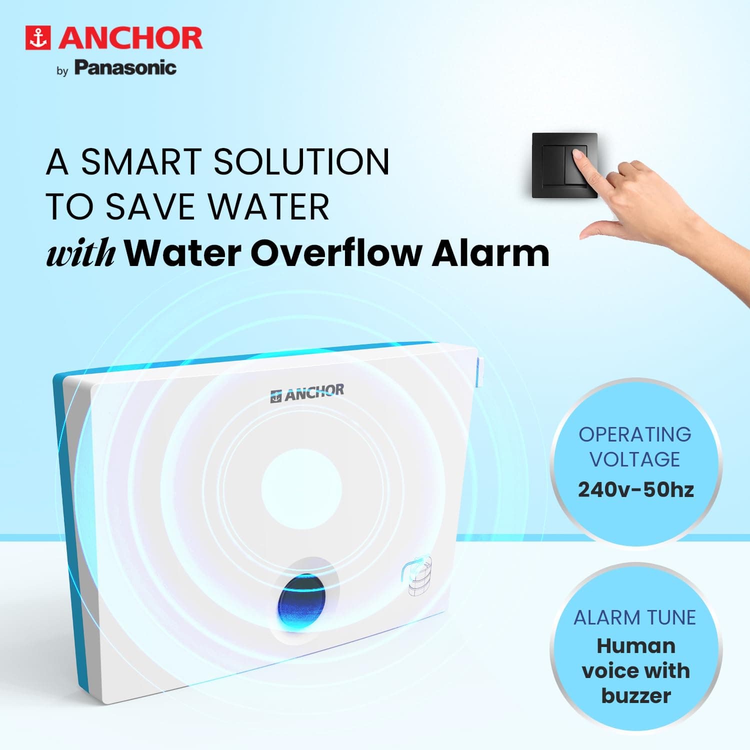 Anchor by Panasonic Neo WaterOverflow Alarm Bell with Buzzer - View 4