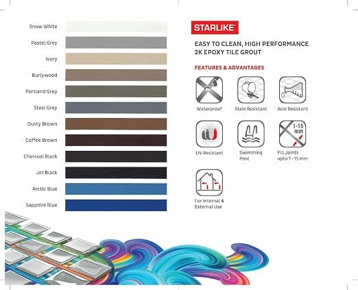 Roff T34 Starlike Epoxy Tile Grout - View 2