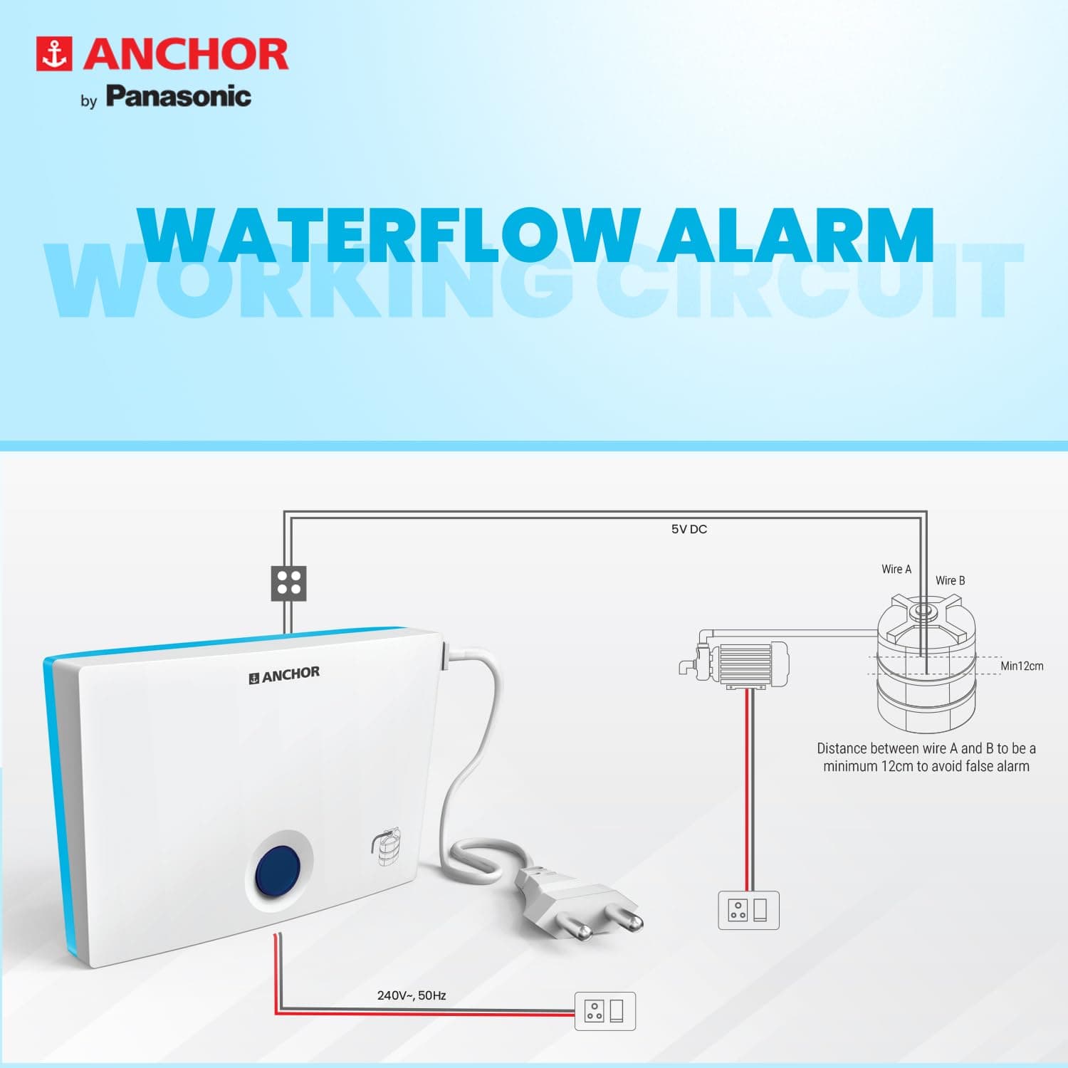 Anchor by Panasonic Neo WaterOverflow Alarm Bell with Buzzer - View 2