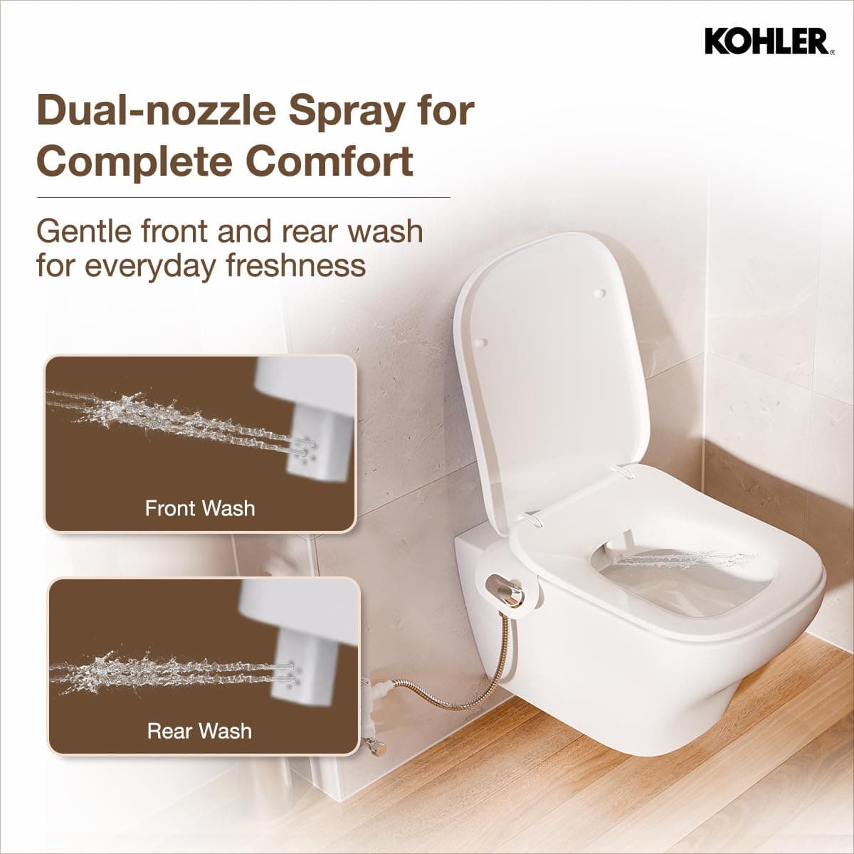 Kohler Purewash M120 Toilet Seat Attachment for Bidet Functionality, 29958IN-0 - View 3