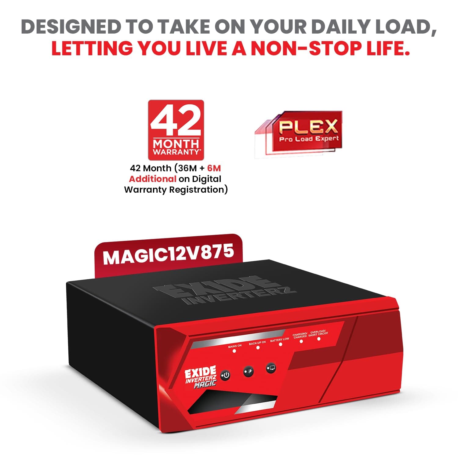 Exide Magic MAGIC12V875 875VA Square Wave Inverter - View 3