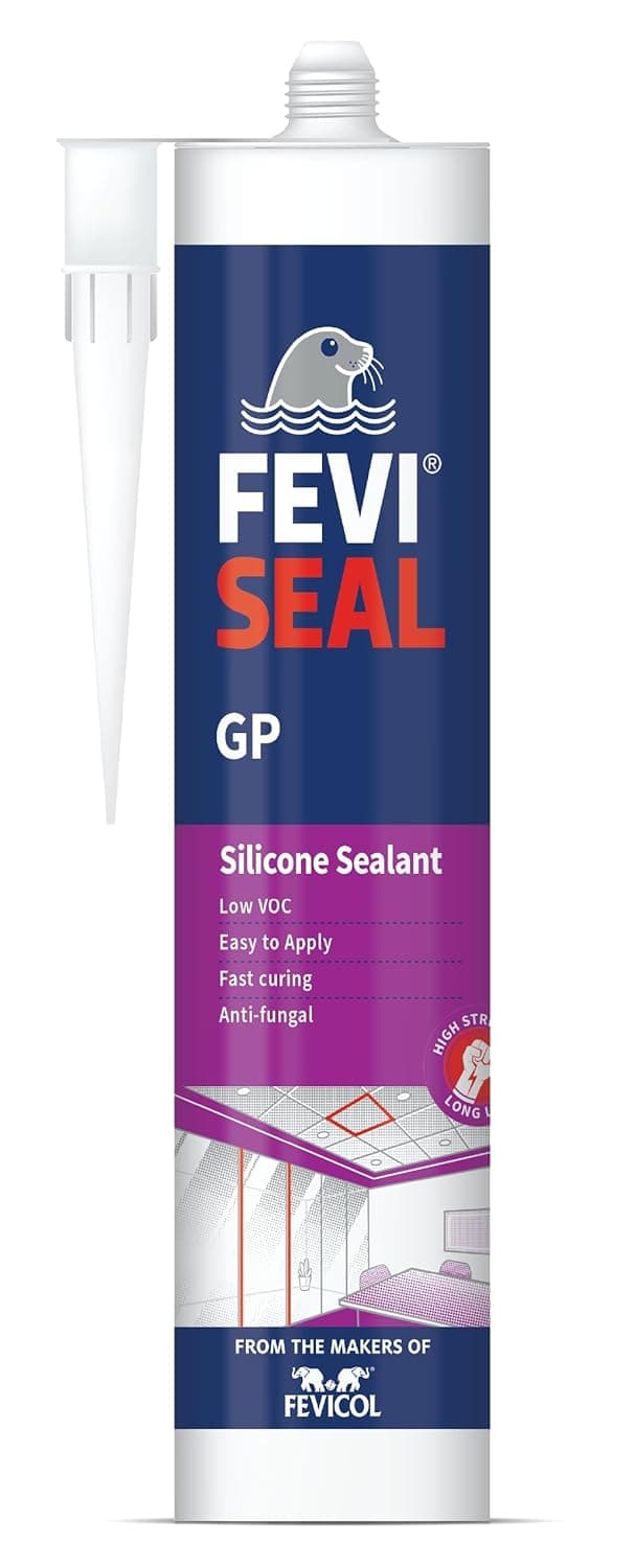 Feviseal GP General Purpose Silicone Sealant, Clear, 260ml IHC