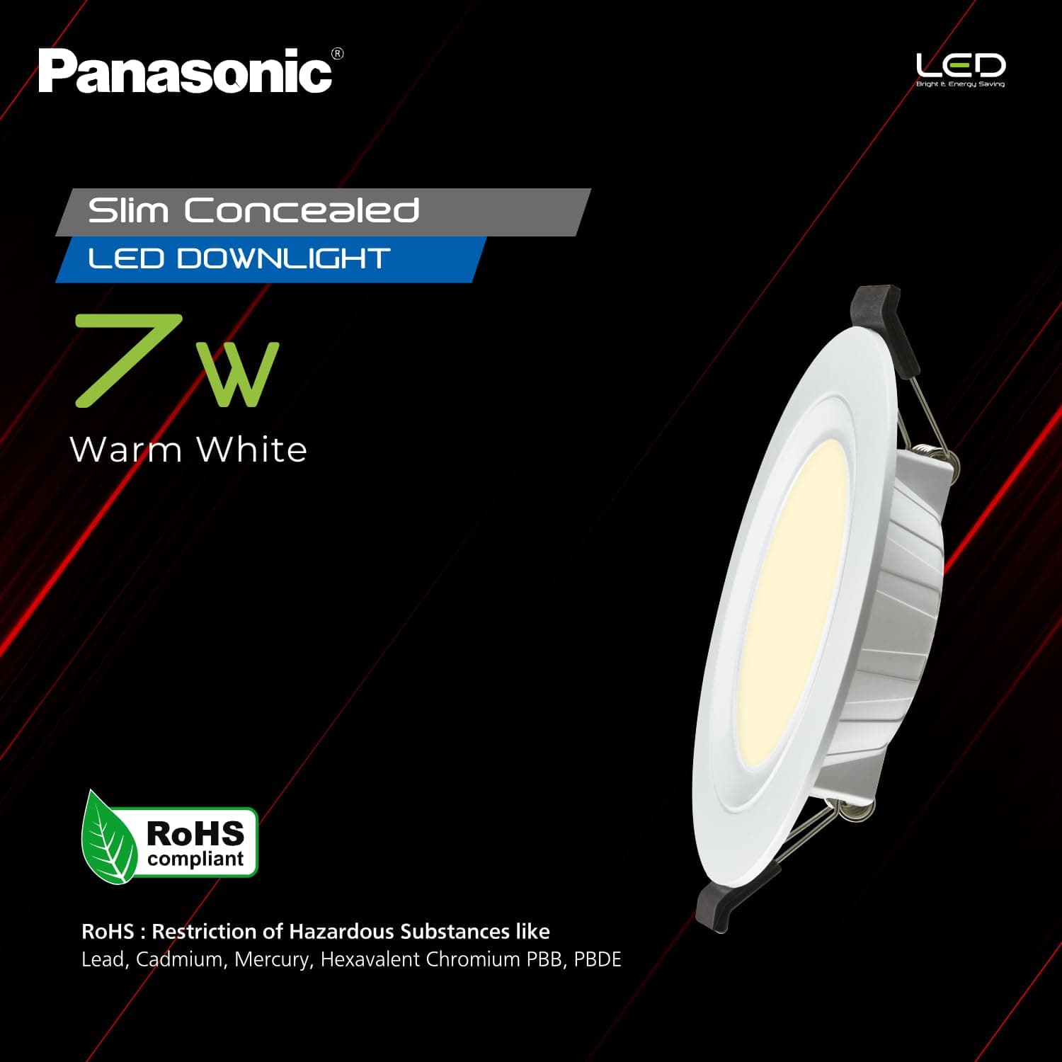 Panasonic LED Concealed Downlight - View 4