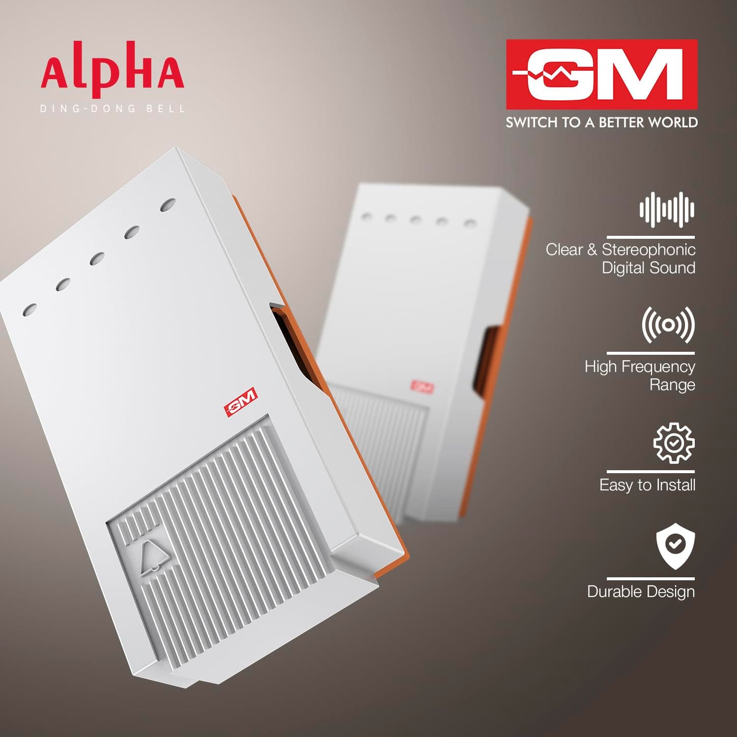GM Alpha Ding Dong Door Bell - View 5