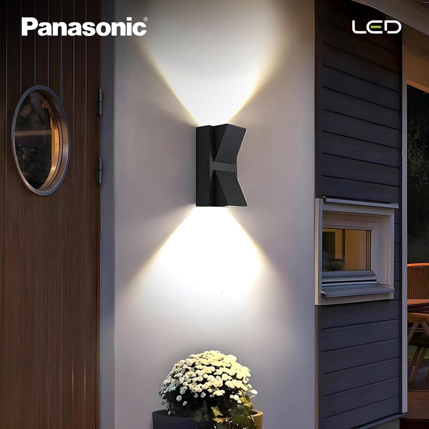 Panasonic Wall Mounted Tow Way Up Down Outdoor LED Light - View 2