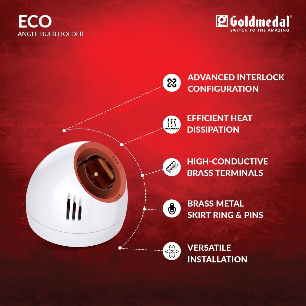 Goldmedal Ecco Angle Holder, White - View 2