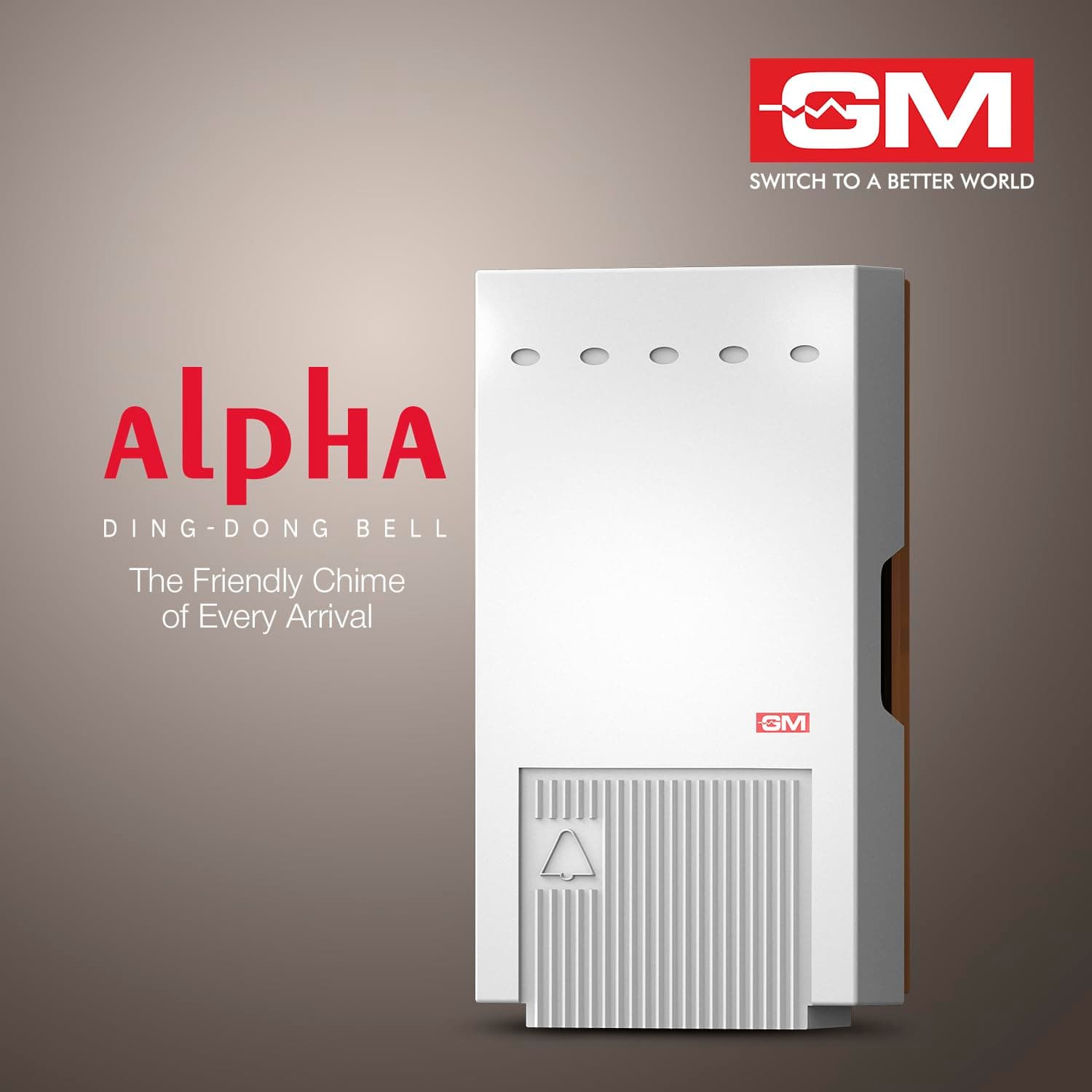GM Alpha Ding Dong Door Bell - View 3