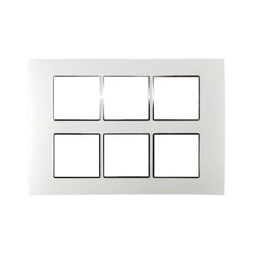 Anchor by Panasonic Penta 12M Horizontal Cover Plate with Chrome Collar