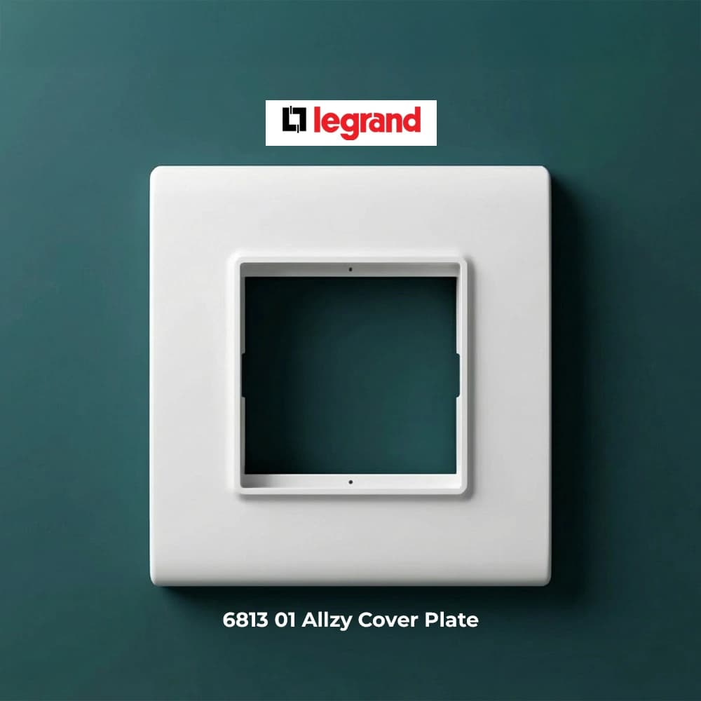 Legrand Allzy White Cover Plate with Frame - View 3