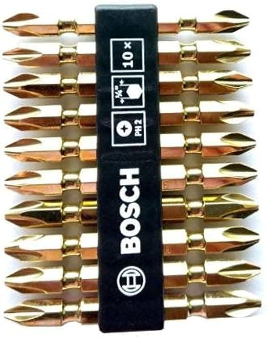 Bosch 10pcs Ph2 65mm Double Ended Screwdriver Bit Set - View 2