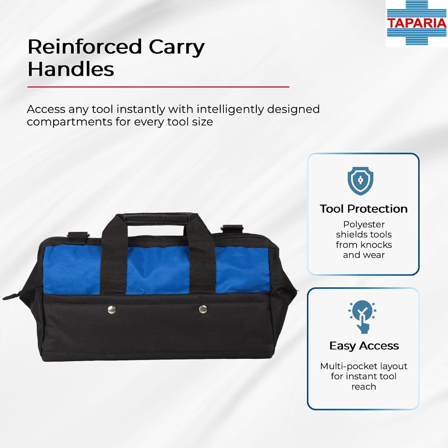 Taparia TB-18 Multi-Pocket Polyester Tool Bag, 18 inch - View 3