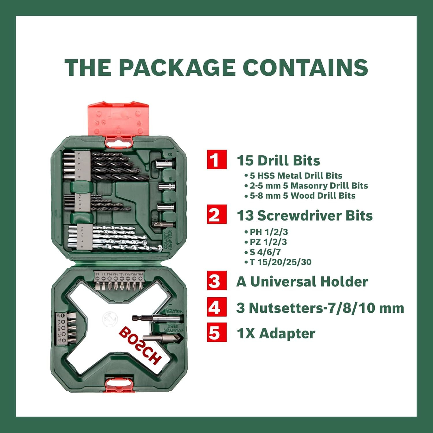 Bosch 34Pcs X-Line Drill Bit & Screwdriver Bit Set - View 3