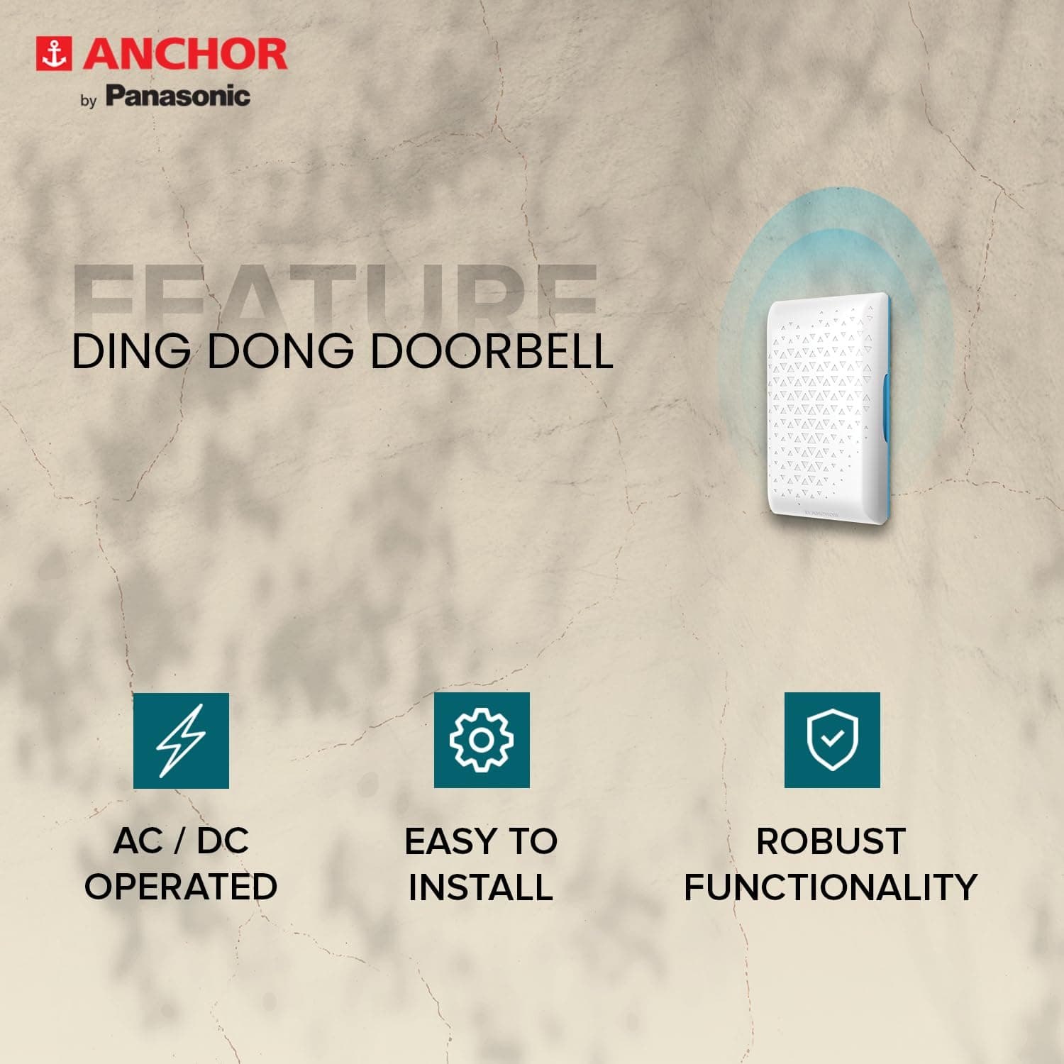 Anchor by Panasonic Ding Dong Doorbell - View 4