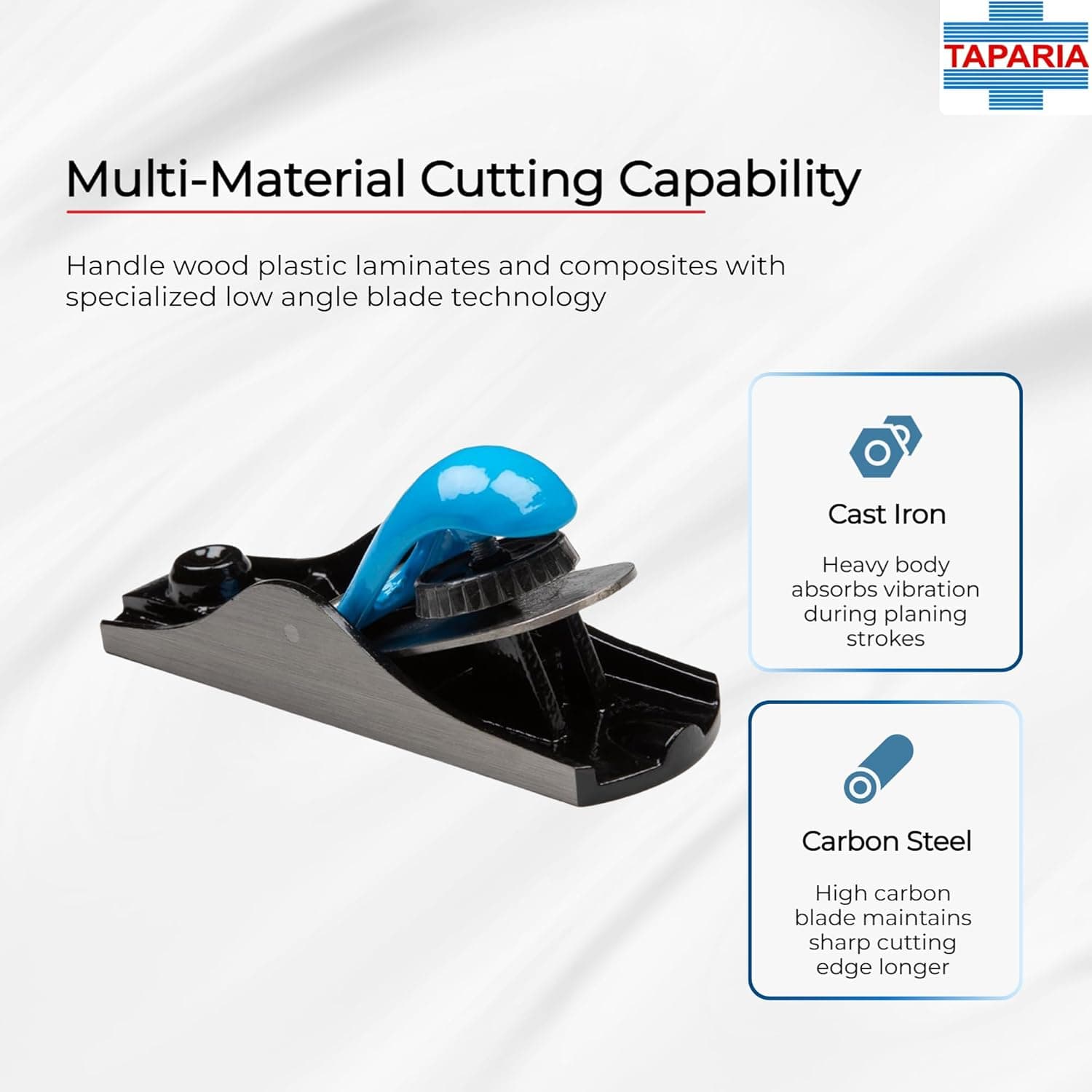 Taparia CBP 110 Block Plane/Randa, 180 mm - View 4