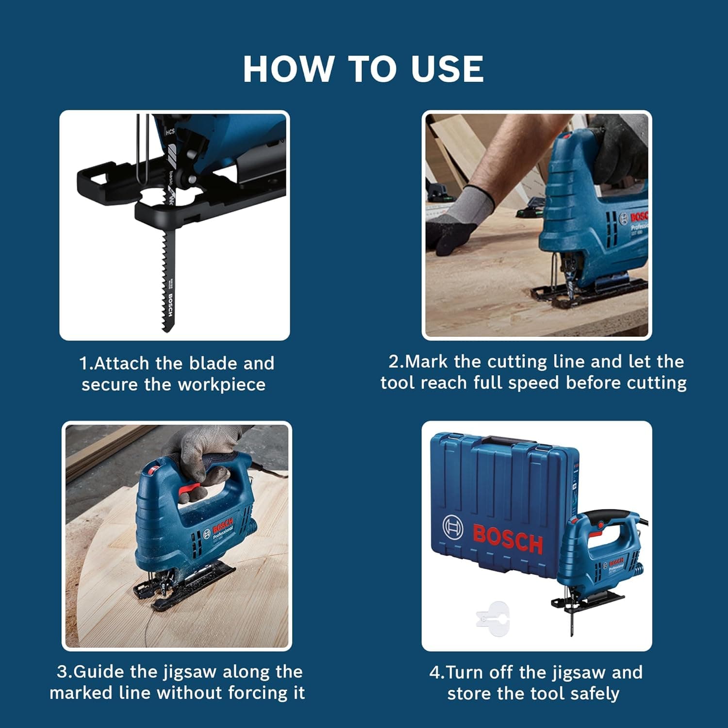 Bosch GST680 500W Corded Electric Jigsaw - View 5
