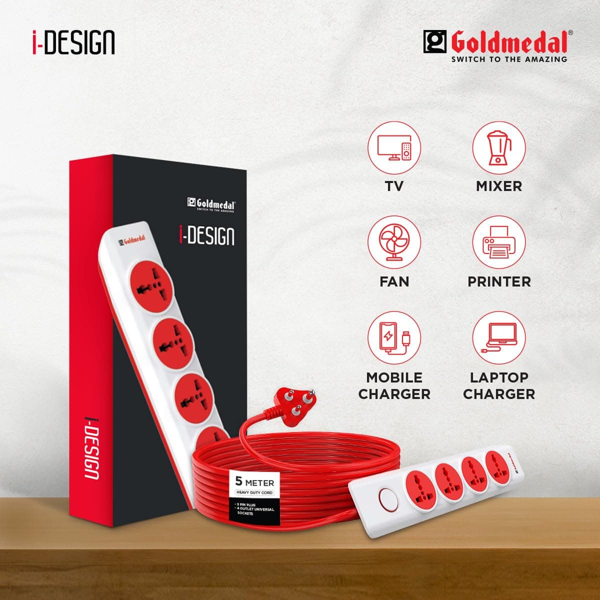 Goldmedal i-Design 4 in 1 Power Strip - View 2