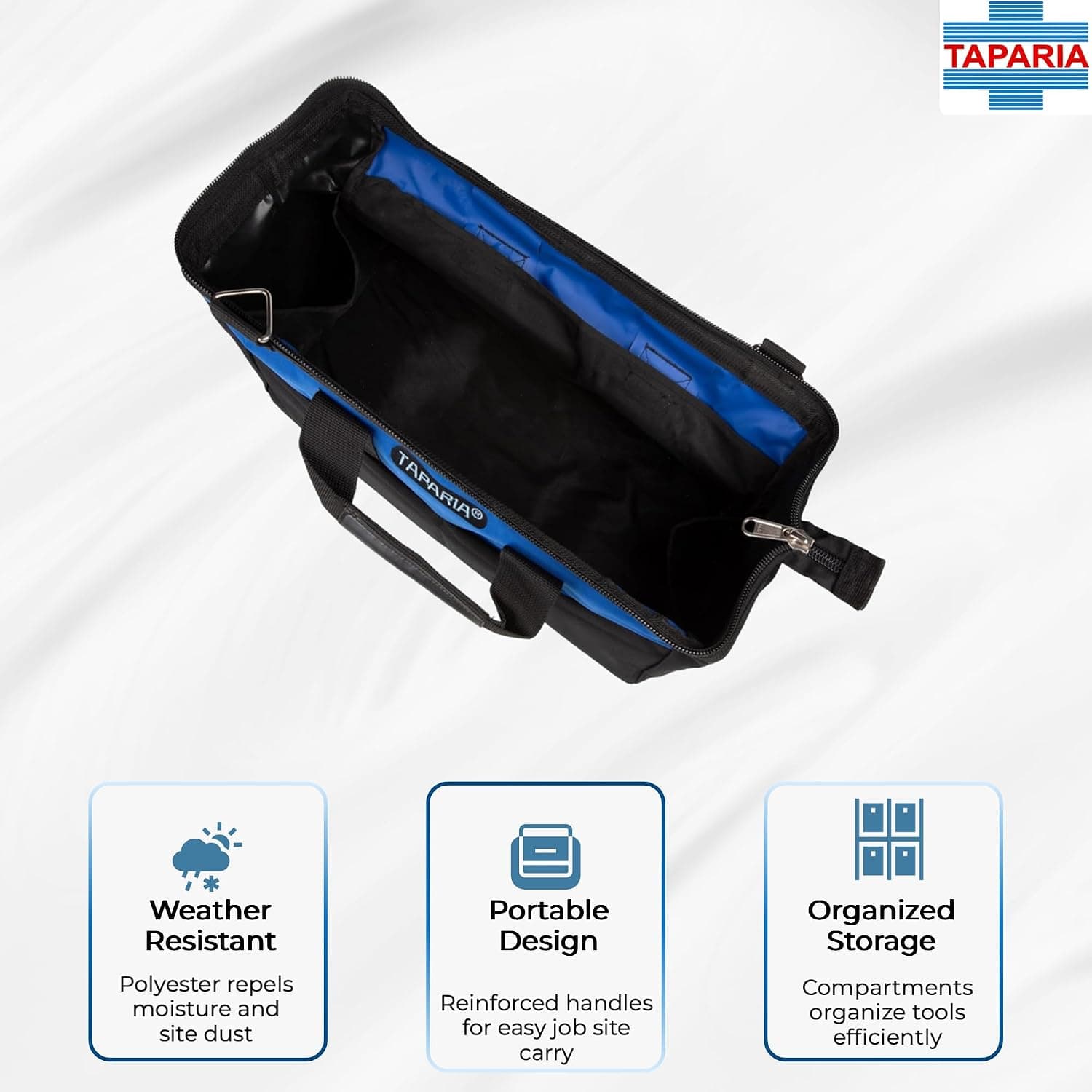 Taparia TB-18 Multi-Pocket Polyester Tool Bag, 18 inch - View 4