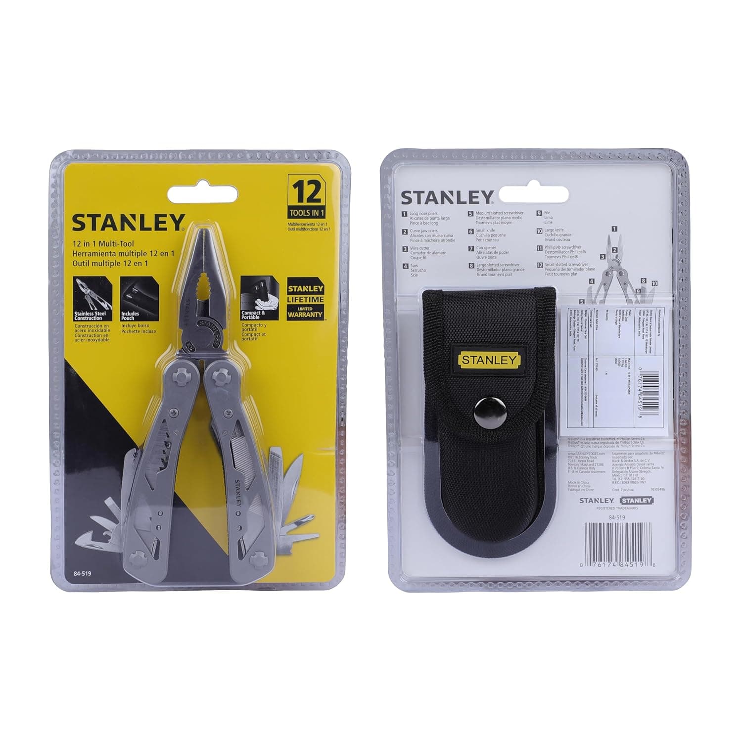 Stanley 12-in-1 6 inch Multi-Tool Plier 1-84-519 - View 4