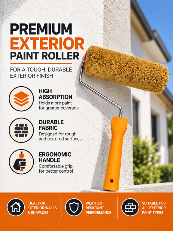 Generic Paint Roller 9 Inch Exterior - View 2